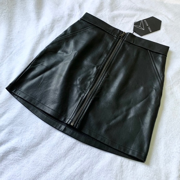 Rebel Rogue Dresses & Skirts - Rebel Rogue | Faux Black Leather Skirt